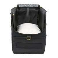 Designer Airplane Dog Carrier - Black