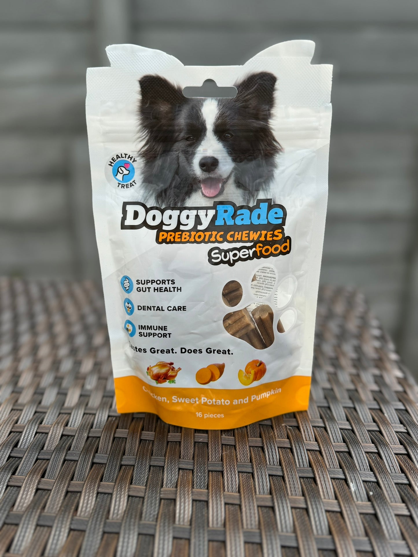 DoggyRade Prebiotic Superfood Chewies - Chicken, Sweet Potato & Pumpkin + free bowl with every two ordered!