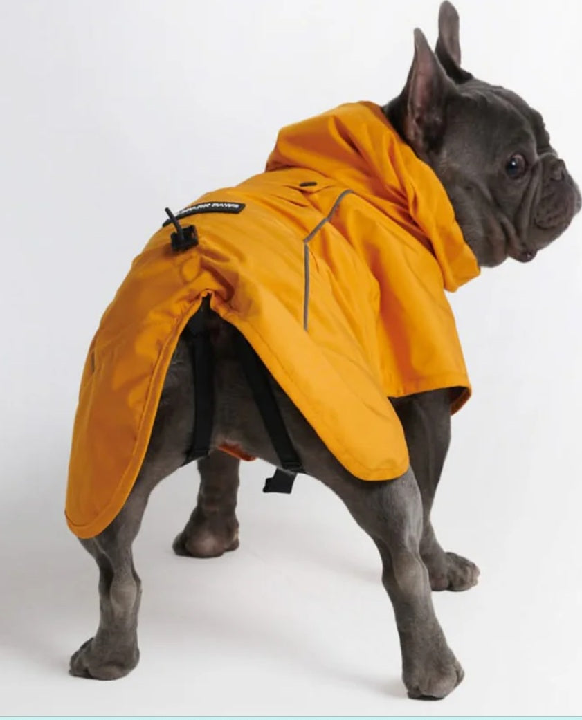 Breathable Yellow Dog Raincoat - 3XL