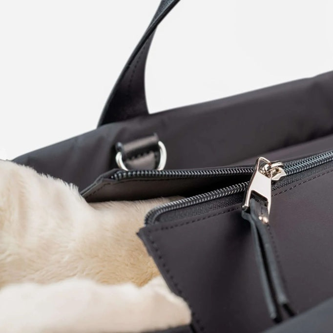 Designer Luxury Dog Carrier in Black - Medium