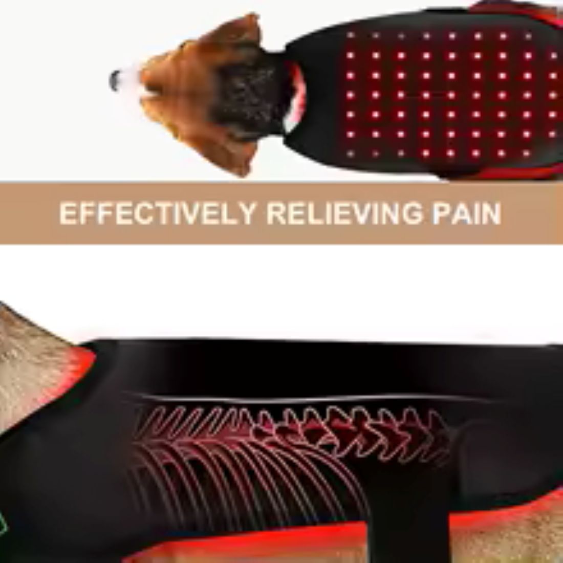 LED Light Therapy Coat for Dogs - relieve joint pain and stiffness