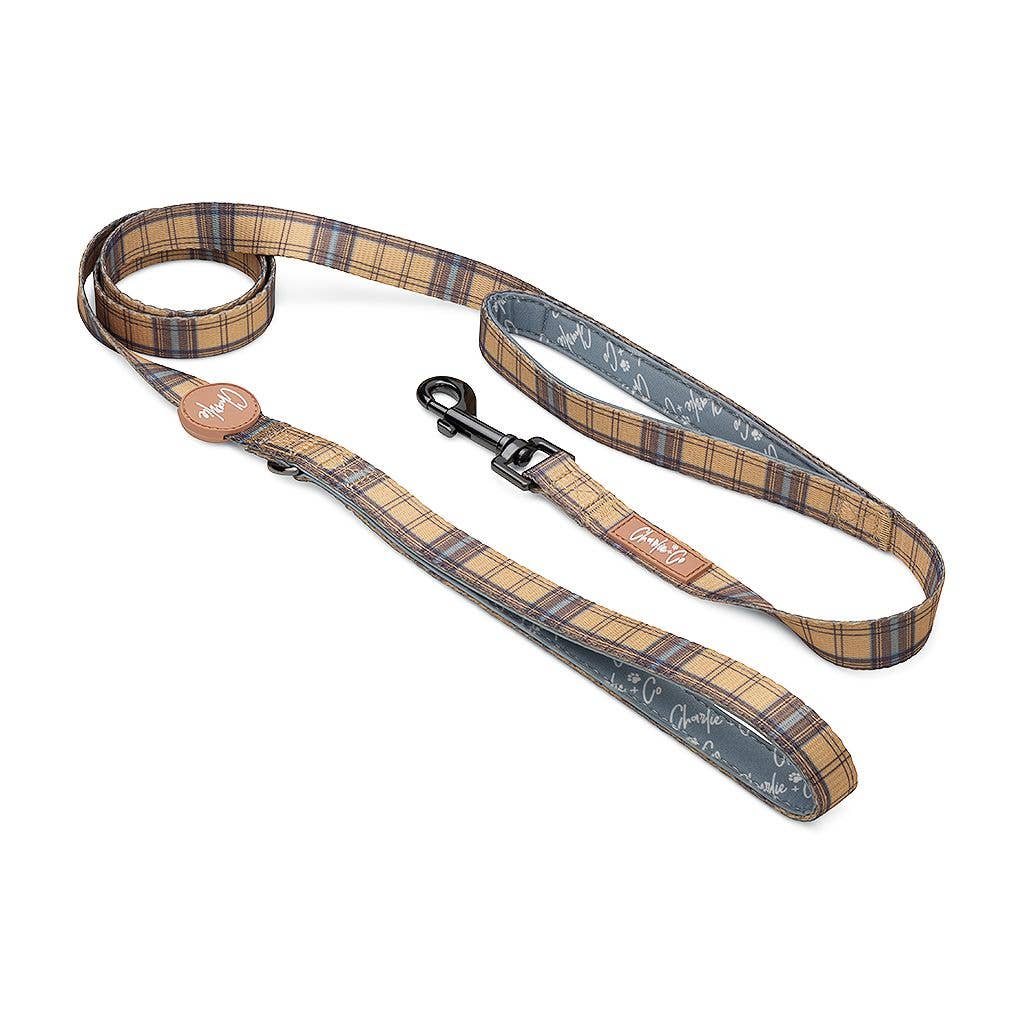 Charlie & Co - Dual Handled Dog Lead - Check Him Out