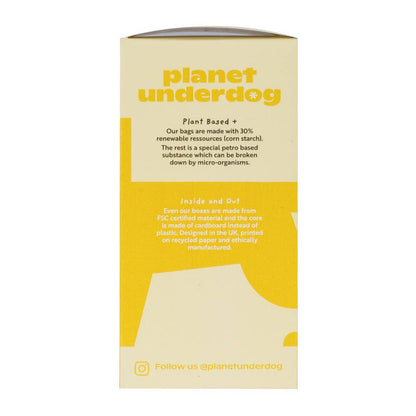 Planet Underdog Planet-Friendly Dog Poop Bags - Compostable - Yellow, 60 bags