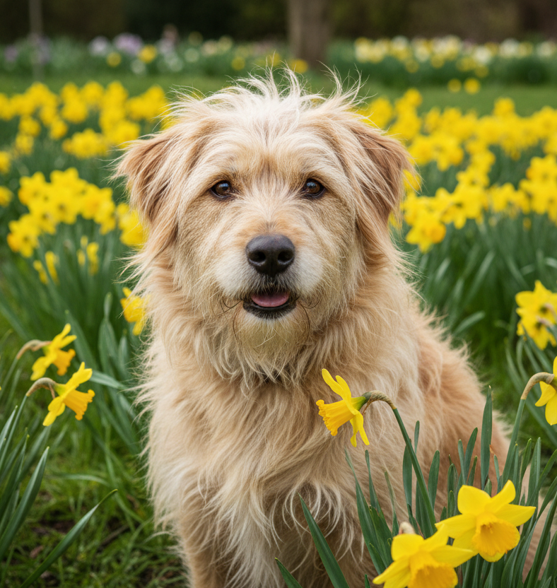 Scruffie loves Spring