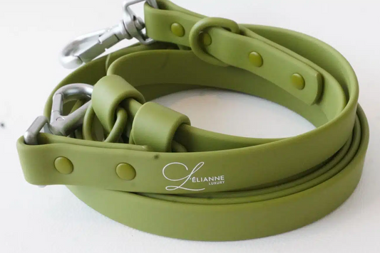 Voyage Multi Leash – Multifunctional Dog Leash - Use 6 x ways - Olive Green